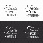Marškinėliai poroms "Tequila & Tacos" Marškinėliai poroms | Colorbee.lt